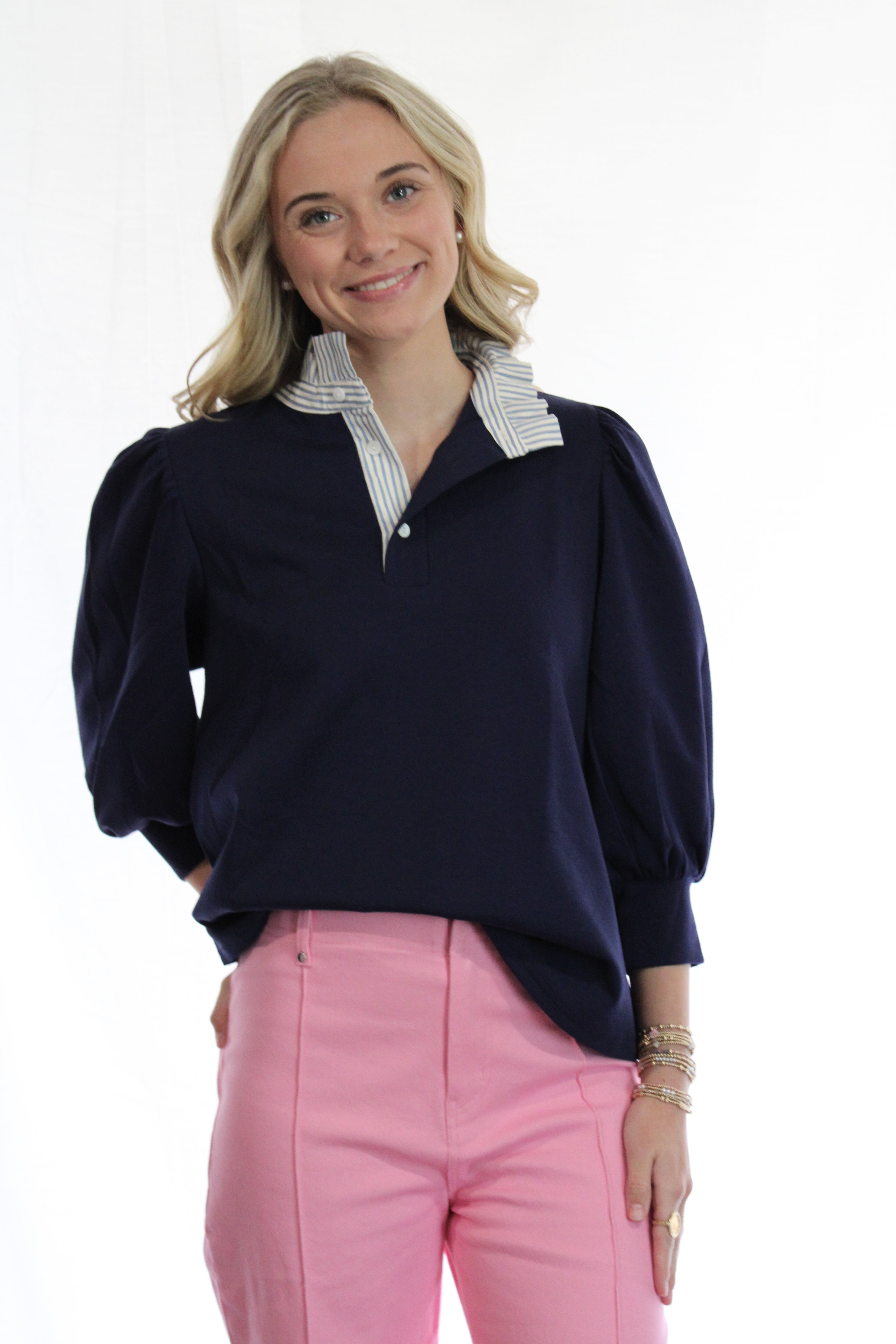 navy darling top