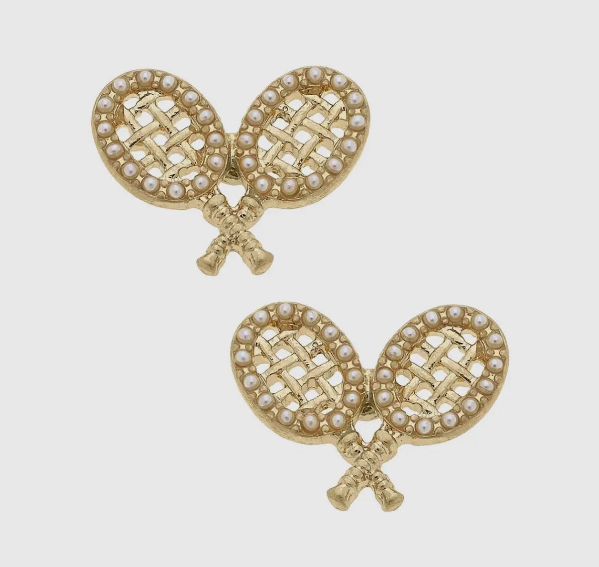 Tennis Racket Earrings