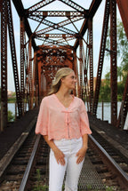 Rosé Ruffle Top