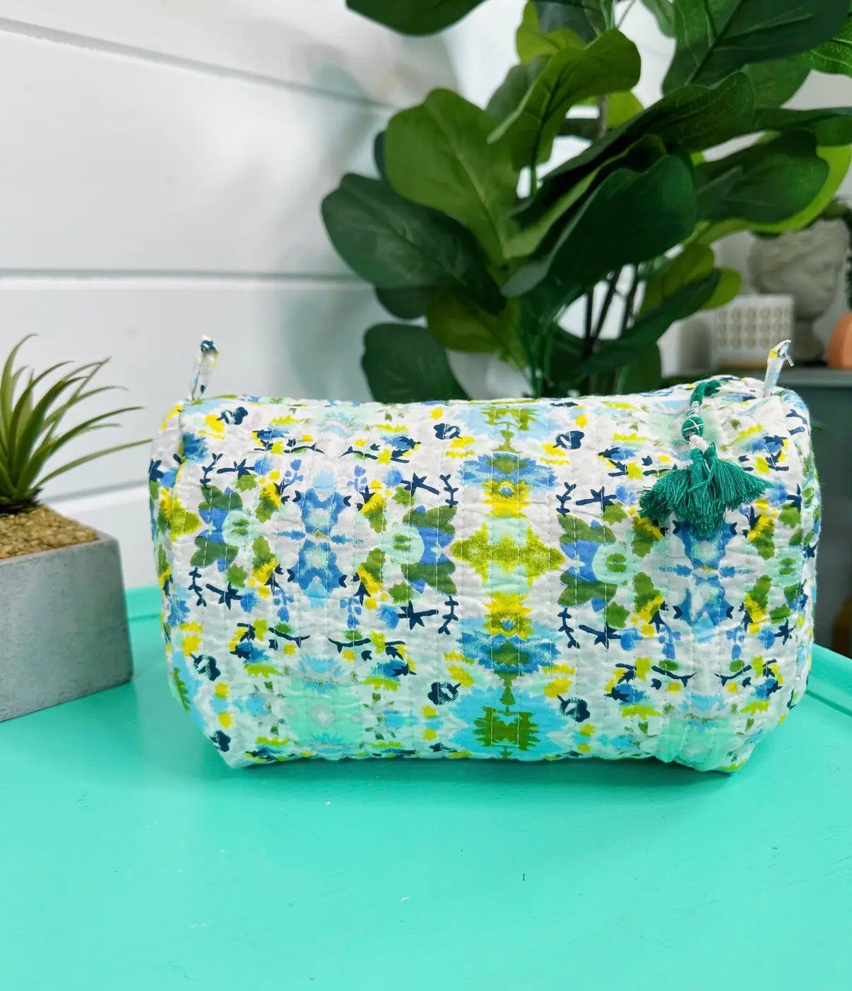 Quilted Makeup Bag