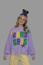 Mardi Gras Star Sweatshirt