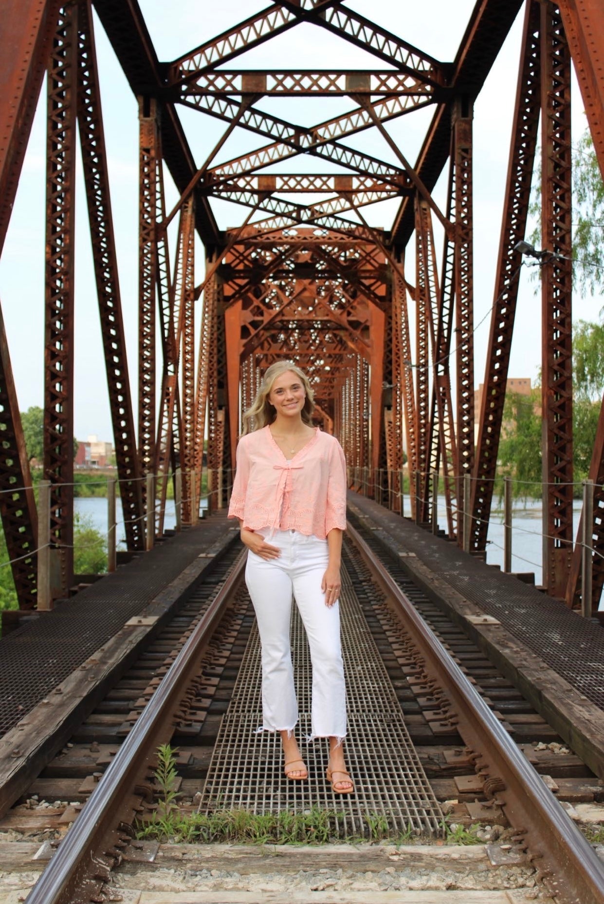 Rosé Ruffle Top