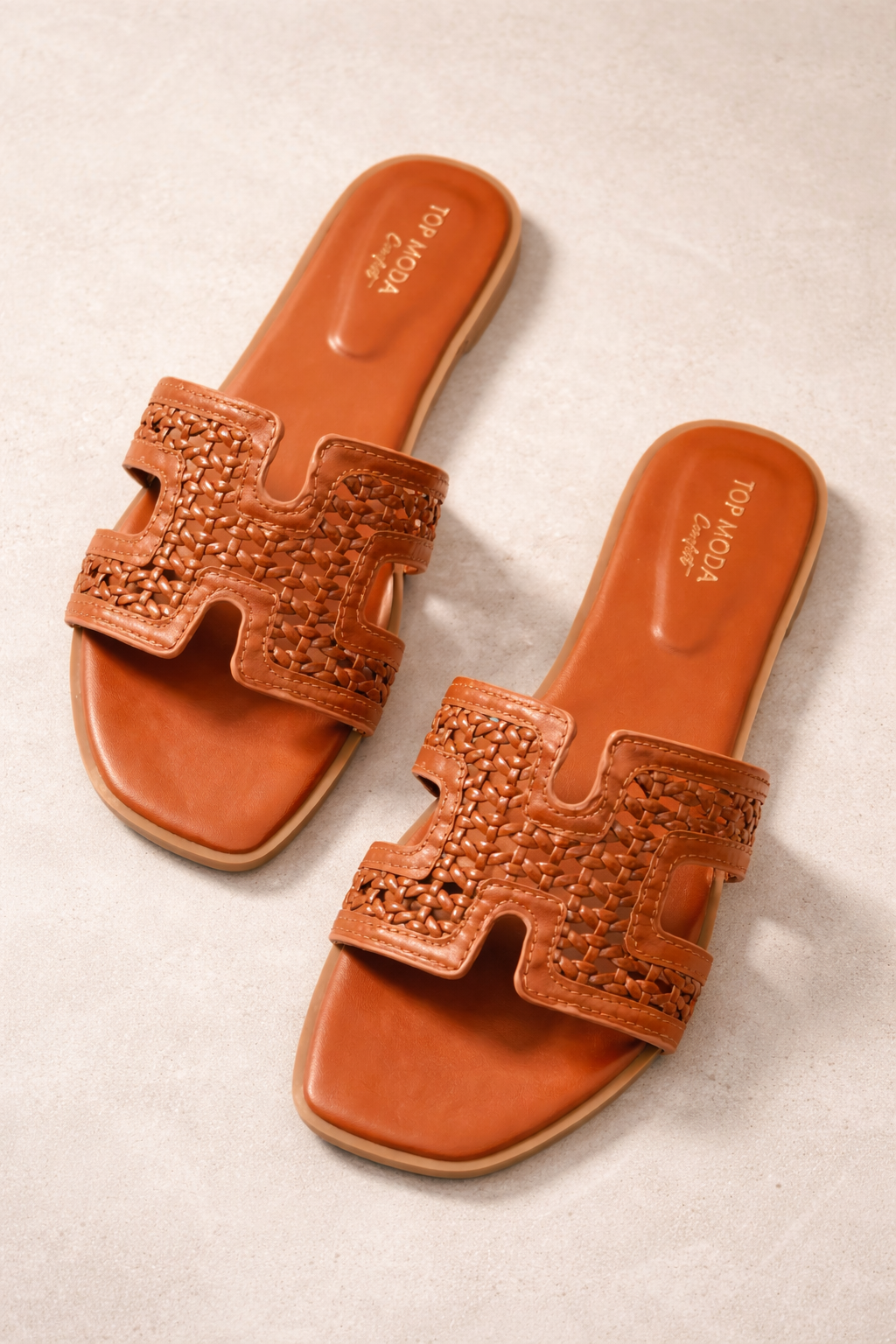 brown sandals